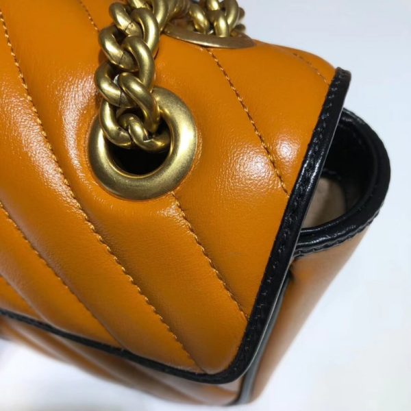 Replica Gucci GG Marmont Small Shoulder Bag in Cognac - Image 8