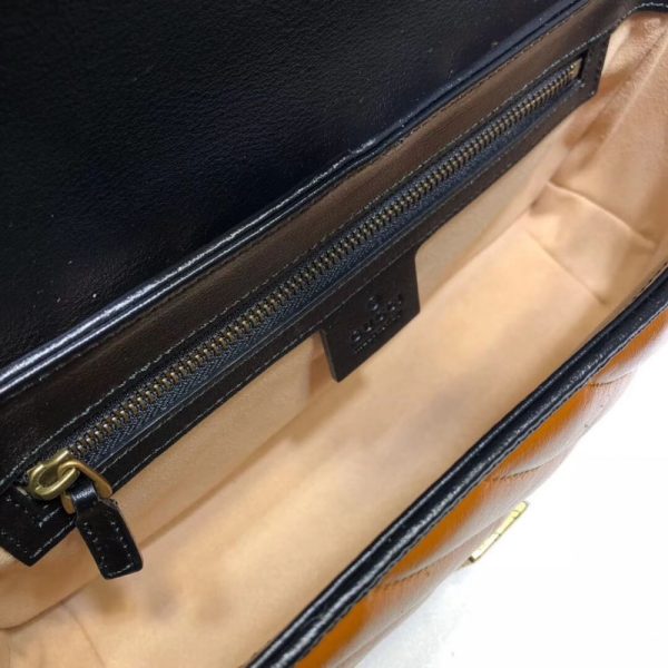 Replica Gucci GG Marmont Small Shoulder Bag in Cognac - Image 10