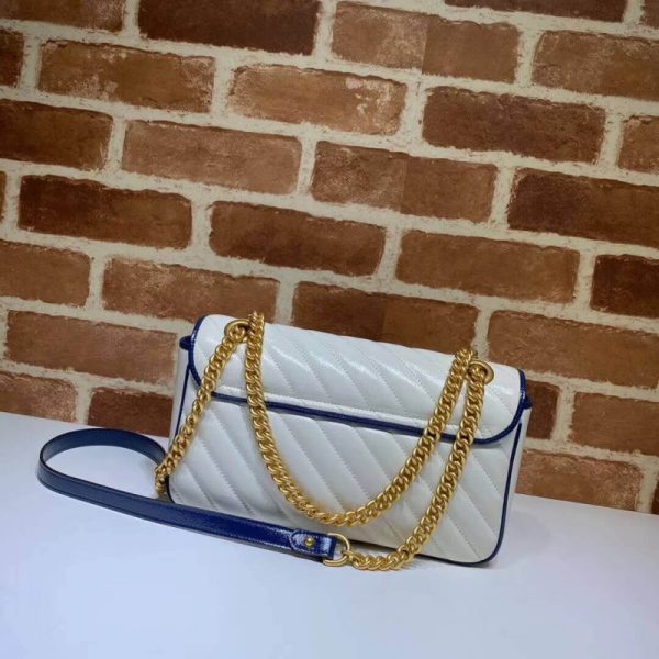 Replica Gucci GG Marmont Small White Shoulder Bag - Image 4