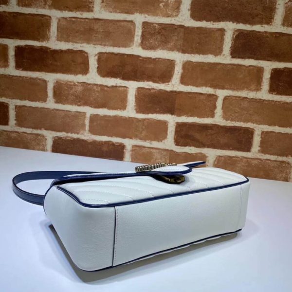 Replica Gucci GG Marmont Small White Shoulder Bag - Image 5
