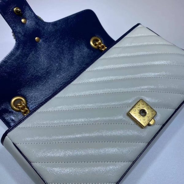 Replica Gucci GG Marmont Small White Shoulder Bag - Image 7