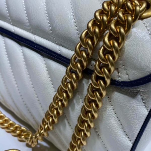 Replica Gucci GG Marmont Small White Shoulder Bag - Image 8