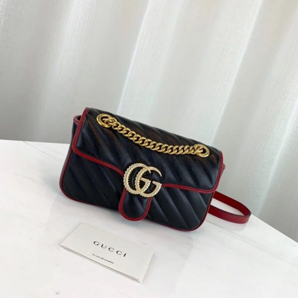 Replica Gucci GG Marmont Shoulder Bag - Stylish & Compact Design - Image 2