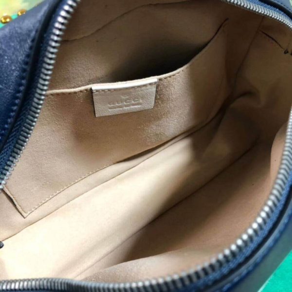 Replica Gucci GG Marmont Small Shoulder Bag, Blue - Image 11