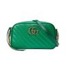 Best Replicas Bags - Replica Gucci GG Marmont Small Shoulder Bag in Emerald Leather Shop For Best Louis Vuitton LV Replica Bags With Cheap Price