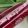 Best Replicas Bags - Red & Emerald Leather Replica Gucci GG Marmont Shoulder Bag Shop For Best Louis Vuitton LV Replica Bags With Cheap Price