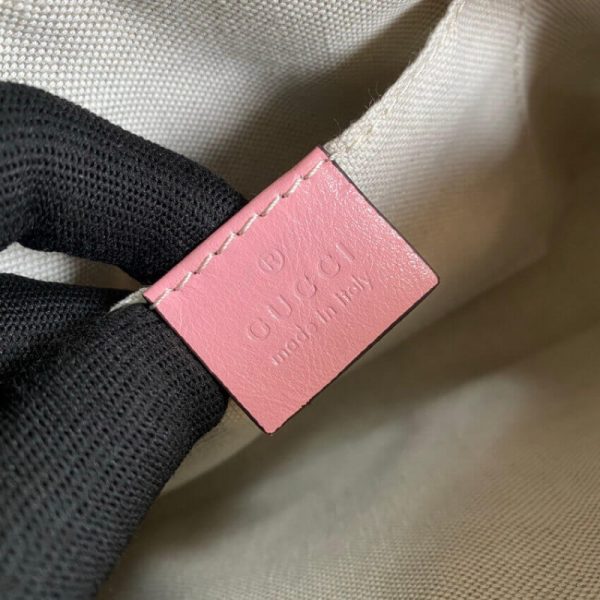 Red & Emerald Leather Replica Gucci GG Marmont Shoulder Bag - Image 10