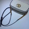 Best Replicas Bags - Replica Gucci GG Marmont Small White Shoulder Bag 447632 Shop For Best Louis Vuitton LV Replica Bags With Cheap Price