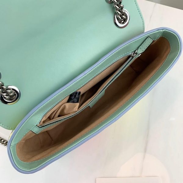 Gucci GG Marmont Small Shoulder Bag - Pastel Rainbow Replica - Image 11