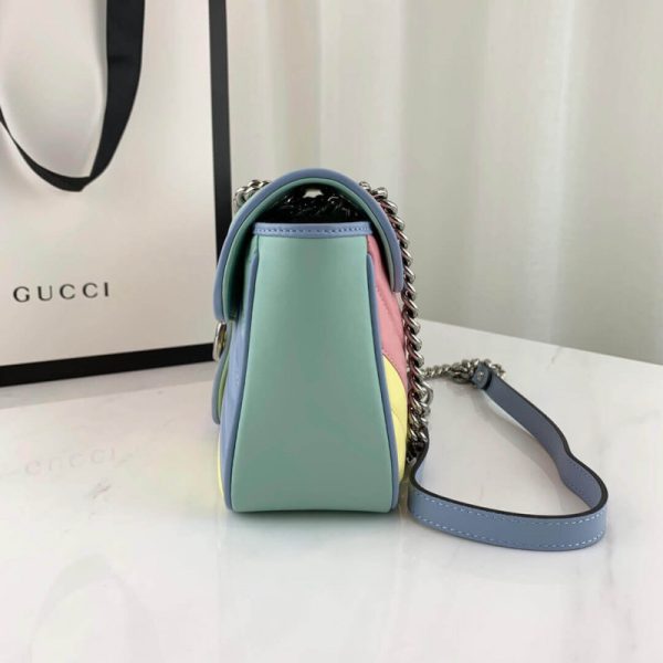 Gucci GG Marmont Small Shoulder Bag - Pastel Rainbow Replica - Image 5