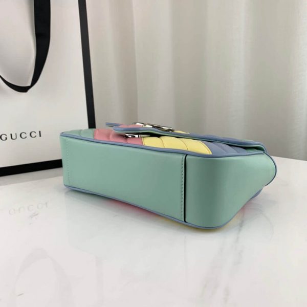 Gucci GG Marmont Small Shoulder Bag - Pastel Rainbow Replica - Image 7