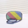 Best Replicas Bags - Replica Gucci GG Marmont Pastel Rainbow Shoulder Bag 447632 Shop For Best Louis Vuitton LV Replica Bags With Cheap Price