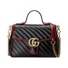 Best Replicas Bags - Replica Gucci GG Marmont Small Handle Bag in Black Shop For Best Louis Vuitton LV Replica Bags With Cheap Price