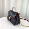 Best Replicas Bags - Replica Gucci GG Marmont Small Handle Bag in Black Shop For Best Louis Vuitton LV Replica Bags With Cheap Price