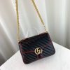 Best Replicas Bags - Replica Gucci GG Marmont Small Handle Bag in Black Shop For Best Louis Vuitton LV Replica Bags With Cheap Price