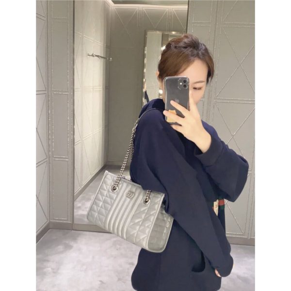 Replica Gucci GG Marmont Small Tote Bag - Style 681483 - Image 4