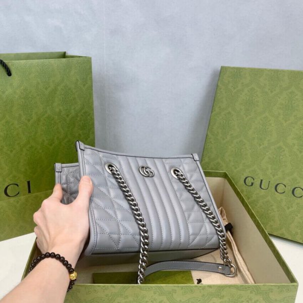 Replica Gucci GG Marmont Small Tote Bag - Style 681483 - Image 7