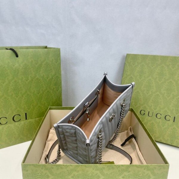 Replica Gucci GG Marmont Small Tote Bag - Style 681483 - Image 10