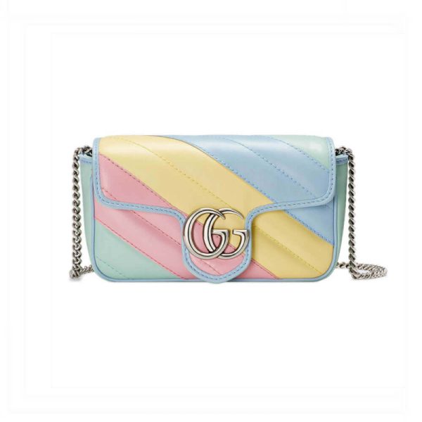 Gucci GG Marmont Super Mini Replica Bag - Pastel & Rainbow - Image 2