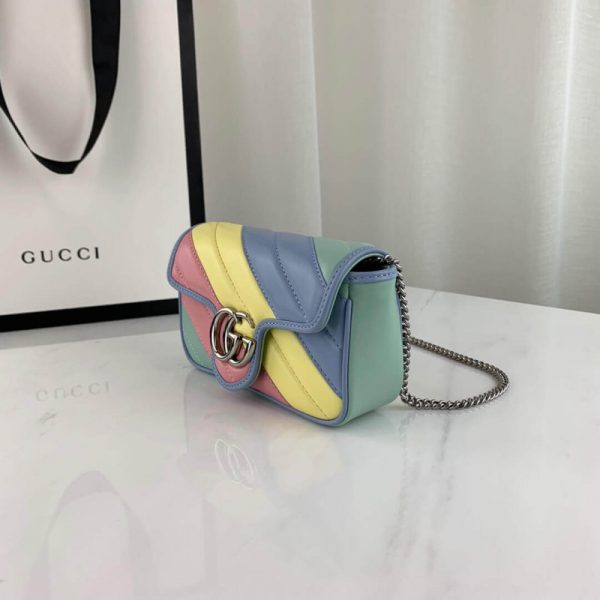 Gucci GG Marmont Super Mini Replica Bag - Pastel & Rainbow - Image 4