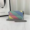 Best Replicas Bags - Gucci GG Marmont Super Mini Replica Bag - Pastel & Rainbow Shop For Best Louis Vuitton LV Replica Bags With Cheap Price