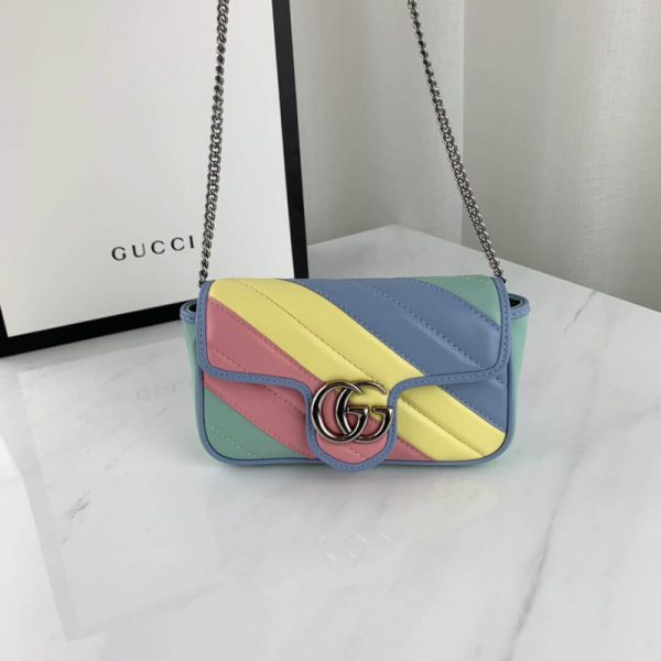 Gucci GG Marmont Super Mini Replica Bag - Pastel & Rainbow - Image 6