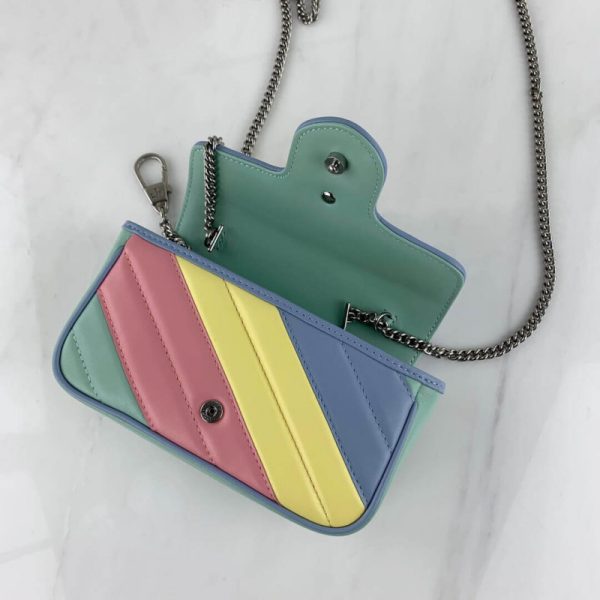 Gucci GG Marmont Super Mini Replica Bag - Pastel & Rainbow - Image 7