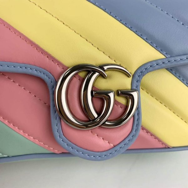 Gucci GG Marmont Super Mini Replica Bag - Pastel & Rainbow - Image 9