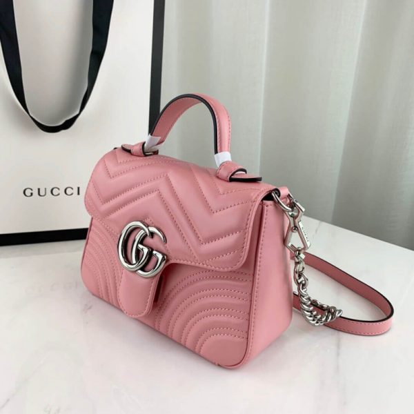 Replica Gucci GG Marmont 22cm Top Handle Bag - Image 4