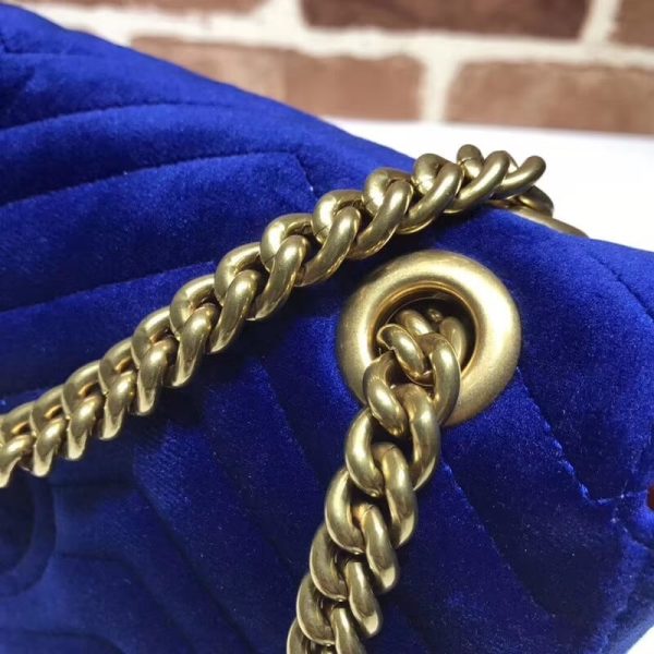 Replica Gucci GG Marmont Velvet Shoulder Bag 443497 - Image 7