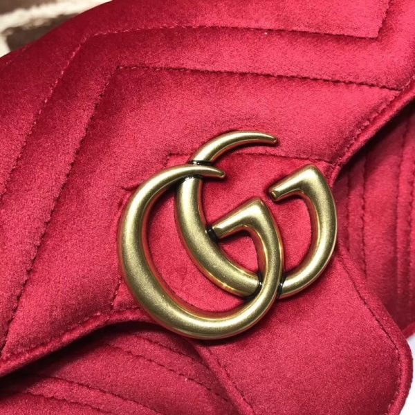 Gucci GG Marmont Velvet Shoulder Bag Replica - Image 5