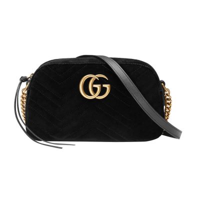 Replica Gucci GG Marmont Velvet Small Shoulder Bag