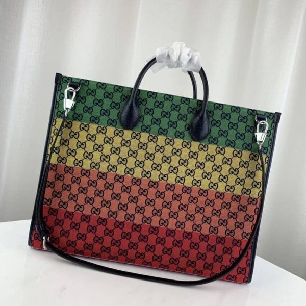 Replica Gucci GG Multicolor Large Tote Bag 659980 - Image 5