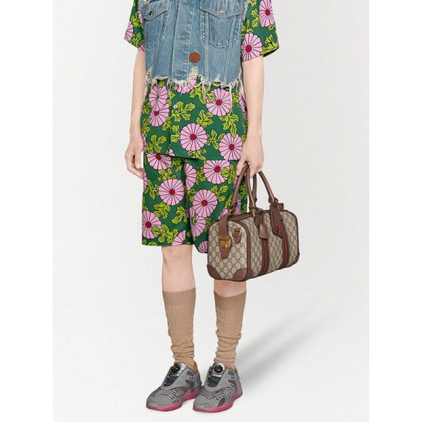 Replica Gucci GG Small Duffel Bag with Web Strap - Image 2