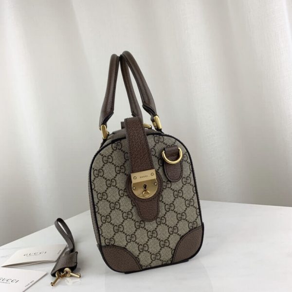 Replica Gucci GG Small Duffel Bag with Web Strap - Image 8