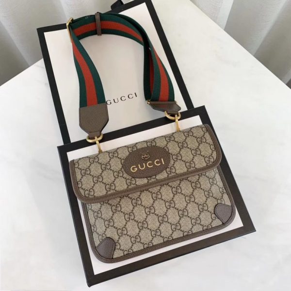 Gucci GG Supreme Coffee Replica Handbag 489617 - Image 2