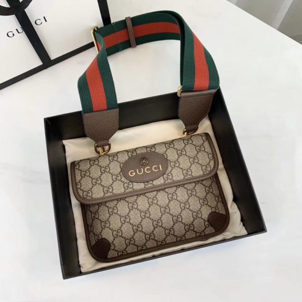 Gucci GG Supreme Coffee Replica Handbag 489617 - Image 3