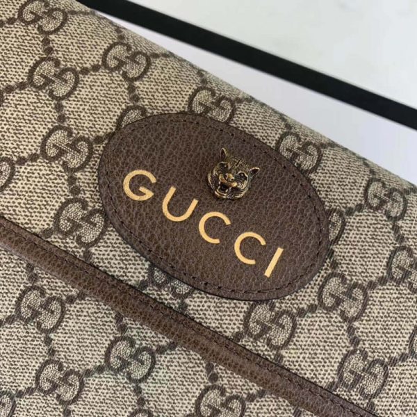 Gucci GG Supreme Coffee Replica Handbag 489617 - Image 5