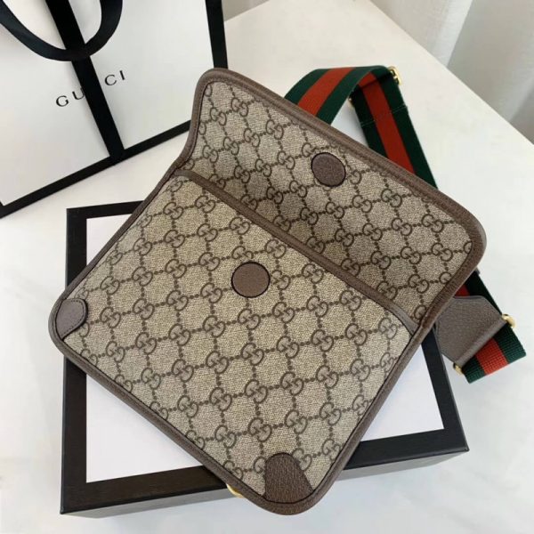 Gucci GG Supreme Coffee Replica Handbag 489617 - Image 6