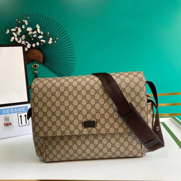 Replica Gucci GG Supreme Baby Diaper Bag - Stylish & Functional - Image 2