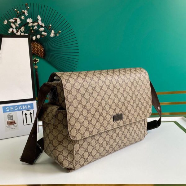 Replica Gucci GG Supreme Baby Diaper Bag - Stylish & Functional - Image 3