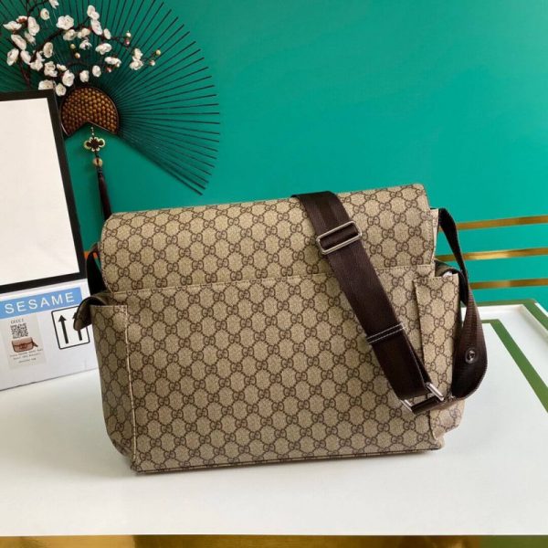 Replica Gucci GG Supreme Baby Diaper Bag - Stylish & Functional - Image 4