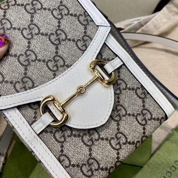 Replica Gucci GG Supreme Mini Horsebit 1955 Bag - Image 11