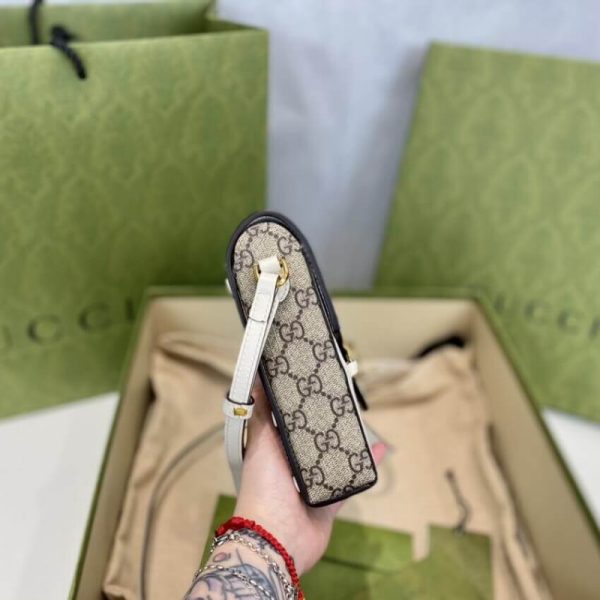 Replica Gucci GG Supreme Mini Horsebit 1955 Bag - Image 14