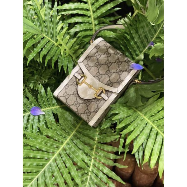 Replica Gucci GG Supreme Mini Horsebit 1955 Bag - Image 3