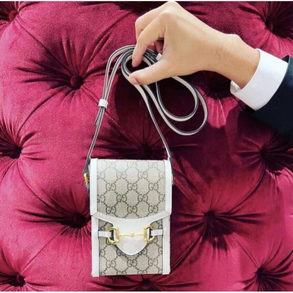 Replica Gucci GG Supreme Mini Horsebit 1955 Bag - Image 4