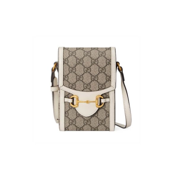 Replica Gucci GG Supreme Mini Horsebit 1955 Bag