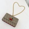 Best Replicas Bags - Replica Gucci GG Supreme Cherries Mini Bag MM 481290 Shop For Best Louis Vuitton LV Replica Bags With Cheap Price