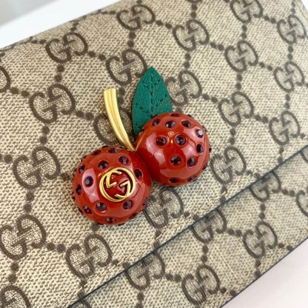Replica Gucci GG Supreme Cherries Mini Bag MM 481290 - Image 4