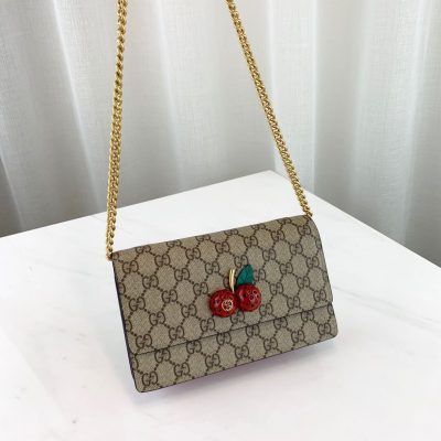 Replica Gucci GG Supreme Cherries Mini Bag MM 481290